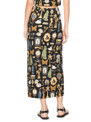 SAIA FEMININA MIDI RETA BIBELO FARM ORIGINAL 358158