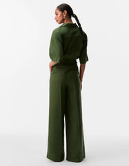 CALCA FEMININA PANTALONA ALFAIATADA LINHO SHOULDER ORIGINAL 012610881001