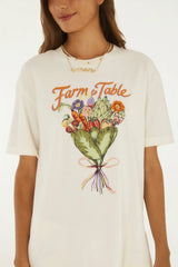 TSHIRT FEMININA  MEDIA BOUQUET FEIRA FARM ORIGINAL  371437