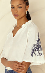 BLUSA GATABAKANA AMPLA FOLK BORDADA GATABAKANA ORIGINAL 39142000342