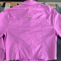 CAMISA FEMININA CROPPED TRICOLINE MAGENTA  GATABAKANA ORIGINAL 138897000693
