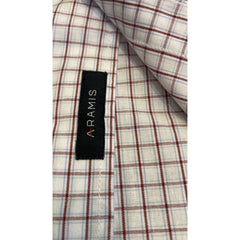 CAMISA MASCULINA REGULAR TRICOLINE XDZ BRANCO/VINHO ARAMIS ORIGINAL MC.06.0184001/017