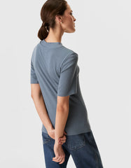 T-SHIRT FEMININA CANELADA GOLA ALTA SHOULDER ORIGINAL 012614074001