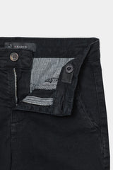 BERMUDA MASCULINA INFANTIL CHINO COLOR SARJADA PRETO ARAMIS OIGINAL BE.18.00010074