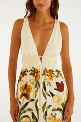 VESTIDO FEMININO LONGO SELVA DE FLOR FARM ORIGINAL 361078