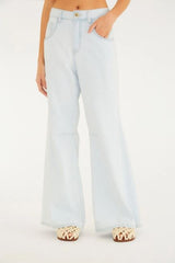 CALÇA FEMININA JEANS MEDIA BOCA LARGA FARM ORIGINAL  357582