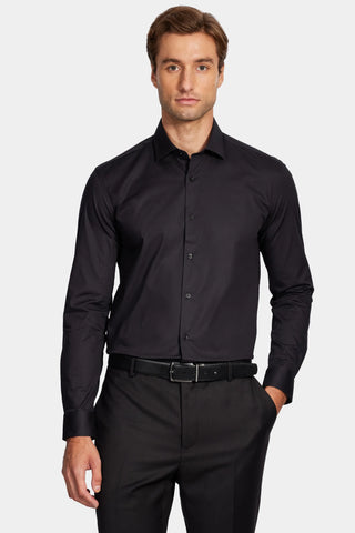 CAMISA MASCULINA SLIM TRICOLINE STRETCH PRETA ARAMIS ORIGINAL ML.02.0676007