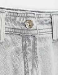 SAIA FEMININA JEANS CINZA SHOULDER ORIGINAL 012510920001