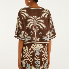 TSHIRT  FEMININO CROPPED COLETANEA TROPICAL FARM ORIGINAL 360745