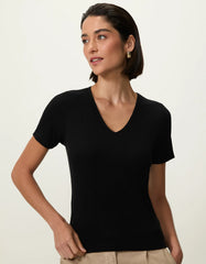 T-SHIRT FEMININA CANELADA PRETA SHOULDER ORIGINAL  011134000007