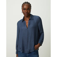 BLUSA FEMININA MARINHO MEIA VISTA SHOULDER ORIGINAL 241013904