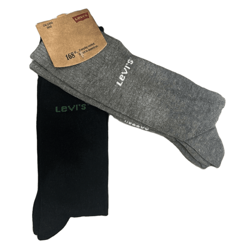 MEIA LEVI'S UNISSEX PRETA E CINZA ORIGINAL LBA060030