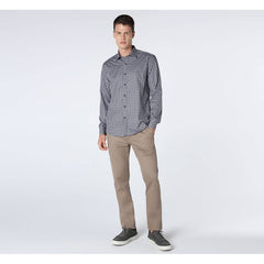 CAMISA MASCULINA MENSWEAR SLIM XADREZ CINZA ARAMIS ORIGINAL ML.22.0845005