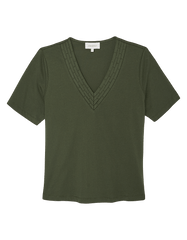 T-SHIRT FEMININO DETALHE DECOTE V SHOULDER ORIGINAL 241403005