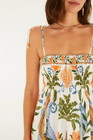 VESTIDO FEMININO CURTO TINA FARM ORIGINAL 352387