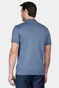 POLO MASCULINA INTERLOCK PIMA AZUL ALUMINIO ARAMIS ORIGINAL PO.10.0249644