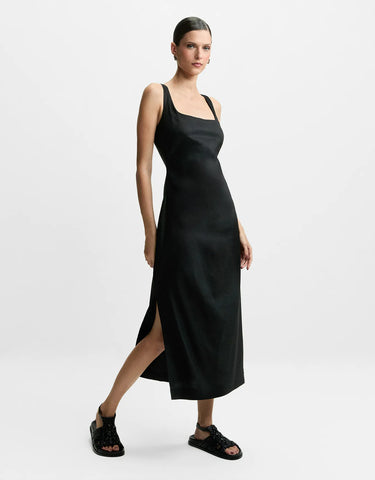 VESTIDO FEMININO MIDI PREGAS SHOULDER ORIGINAL 012511039002