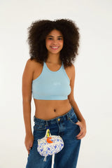 TOP FEMININO ETC RIBANA AZUL FARM ORIGINAL 362953
