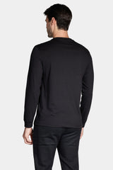 CAMISETA MASCULINA MANGA LONGA BASICA PRETA ARAMIS ORIGINAL CS.02.0161