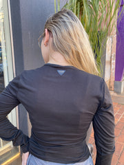 BLUSA FEMININA MANGA LONGA SUEDE GATABAKANA ORIGINAL 3893800001