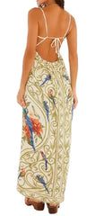 VESTIDO FEMININO CROPPED ARABESCO TROPICAL FARM ORIGINAL 6964