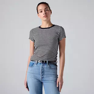 CAMISETA FEMININA BABY TEE LISTRADA LEVI´S® ORIGINAL 0085R0003