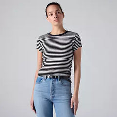 CAMISETA FEMININA BABY TEE LISTRADA LEVI´S® ORIGINAL 0085R0003