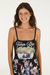 VESTIDO FEMININO COMBINHO PEDALINHO FARM ORIGINAL 369985