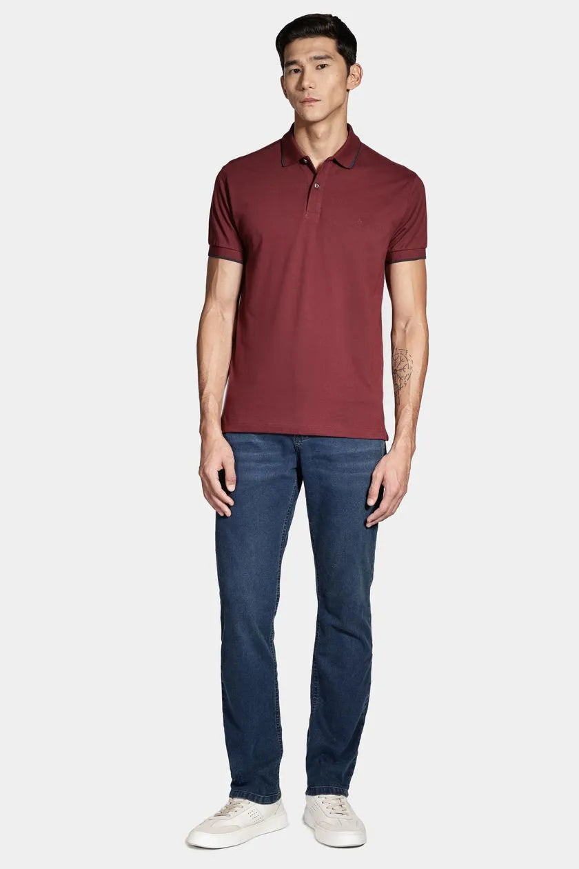 POLO  MASCULINA CLASSIC CABERNET FRISO C/ MARIN ARAMIS ORIGINAL PO.10.0284647/010
