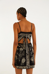 VESTIDO FEMININO  CURTO JARDIM DE CORDEL FARM ORIGINAL 360738