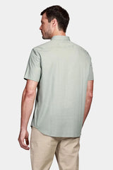 CAMISA MASCULINA REGULAR TRICOLINE MXZ VERDE C/ BRANCO ARAMIS ORIGINAL MC.06.0543139