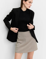 SAIA-SHORTS FEMININA PIED DE POULE XADREZ SHOULDEER ORIGINAL 012513541001