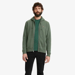 MOLETOM MASCULINO CORE VERDE COM CAPUZ E ZIPER LEVI´S® ORIGINAL 342590006
