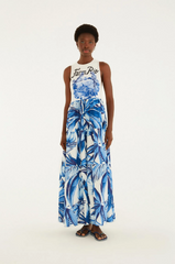 VESTIDO FEMININO MIDI PORTAL ARARAS FARM ORIGINAL 362972