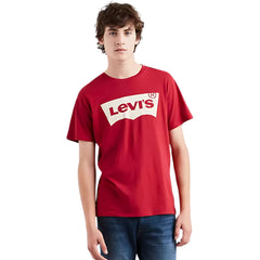 CAMISETA MASCULINA VERMELHA LOGO BATWING BRANCA LEVI'S LB0010548