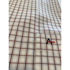 CAMISA MASCULINA REGULAR TRICOLINE XDZ BRANCO/VINHO ARAMIS ORIGINAL MC.06.0184001/017