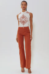 CROPPED FEMININO MALHA LINHO BORDADO GATABAKANA ORIGINAL 138898000342