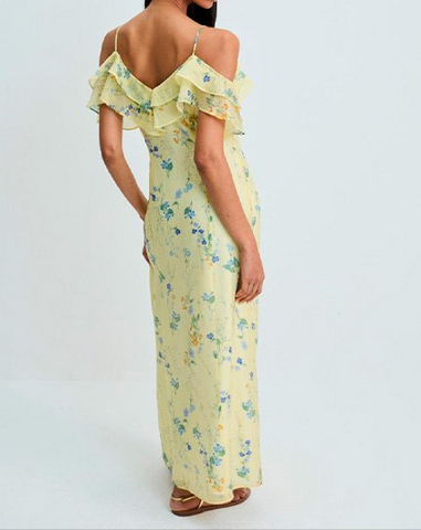 VESTIDO FEMININO FLORAL LEVE SHOULDER ORIGINAL 012521061006