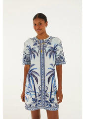 VESTIDO FEMININO TSHIRT BASICO CIDADE MARAVILHA FARM ORIGINAL 366981