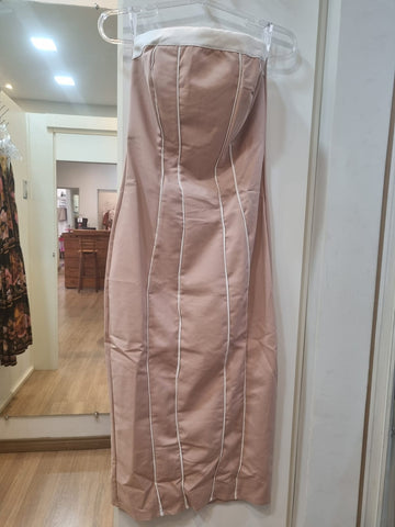 VESTIDO FEMINIO JUSTO ROMANTIC ROSA NUDE GATABAKANA ORIGINAL 8500839339.004.00001