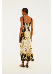 VESTIDO FEMININO MIDI MILENA FARM ORIGINAL 361749