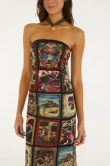 VESTIDO FEMININO TULE LENCOS CARIOCAS FARM ORIGINAL 361591
