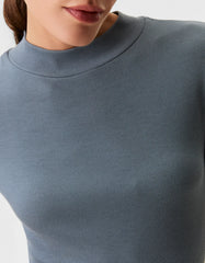 T-SHIRT FEMININA CANELADA GOLA ALTA SHOULDER ORIGINAL 012614074001