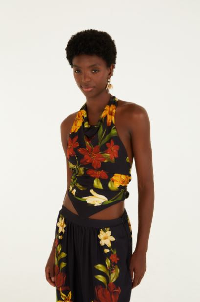 BLUSA FEMININA SELVA DE FLOR FARM ORIGINAL 362717