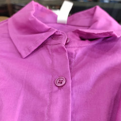 CAMISA FEMININA CROPPED TRICOLINE MAGENTA  GATABAKANA ORIGINAL 138897000693