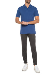 POLO MASCULINA BASICA PIQUET (PA) AZUL BIC 113 ARAMIS ORIGINAL PO.10.0029559