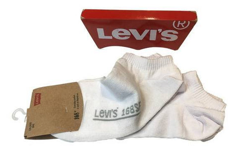 Pack Meia Cano Baixo Branca Levi's 283790001