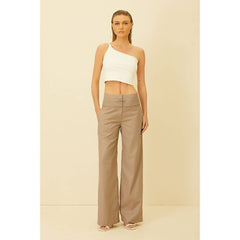 CALÇA FEMININA ALFAIATARIA COM PREGAS NO COS HIT ORIGINAL C24010
