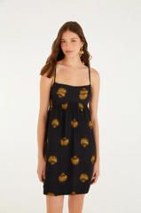VESTIDO FEMININO CURTO ALCAS CONCHITA FARM ORIGINAL 361103