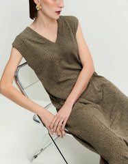 VESTIDO FEMININO DECOTE V TEXTURA ORIGINAL 012513220001